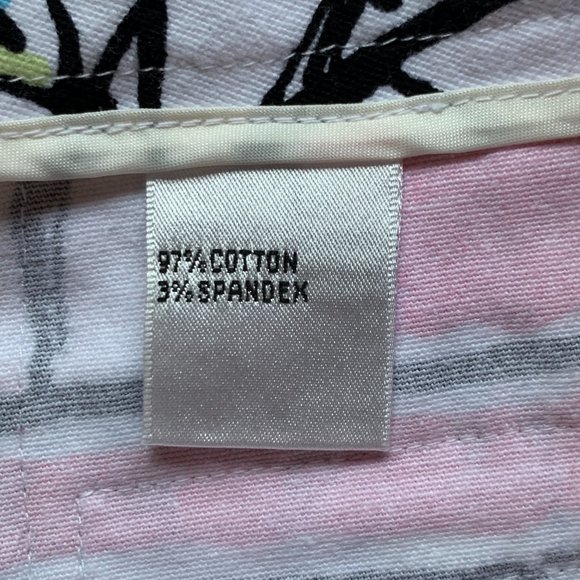 Talbots Capris Pants Size 10 Geometric Abstract Print Stretch Mid Rise Clean - Picture 9 of 9